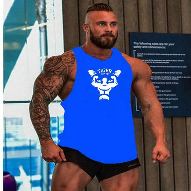New Bodybuilding Stringer Vest Men's Fitness Apparel Gym Shirt Brand Muscle Vest Workout Cotton Regatas Masculino