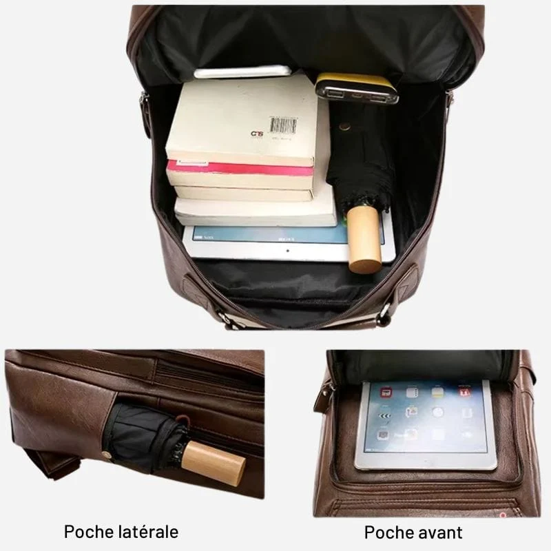 Sac à dos ordinateur cuir homme