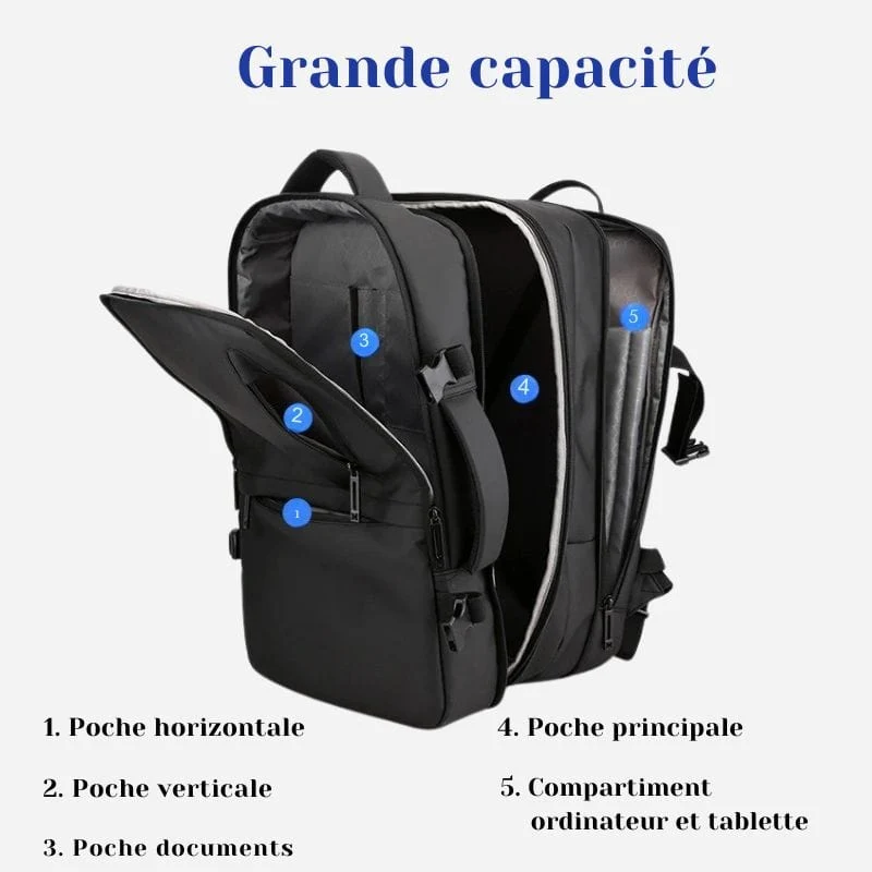Sac à Dos Cabine Grande Capacité