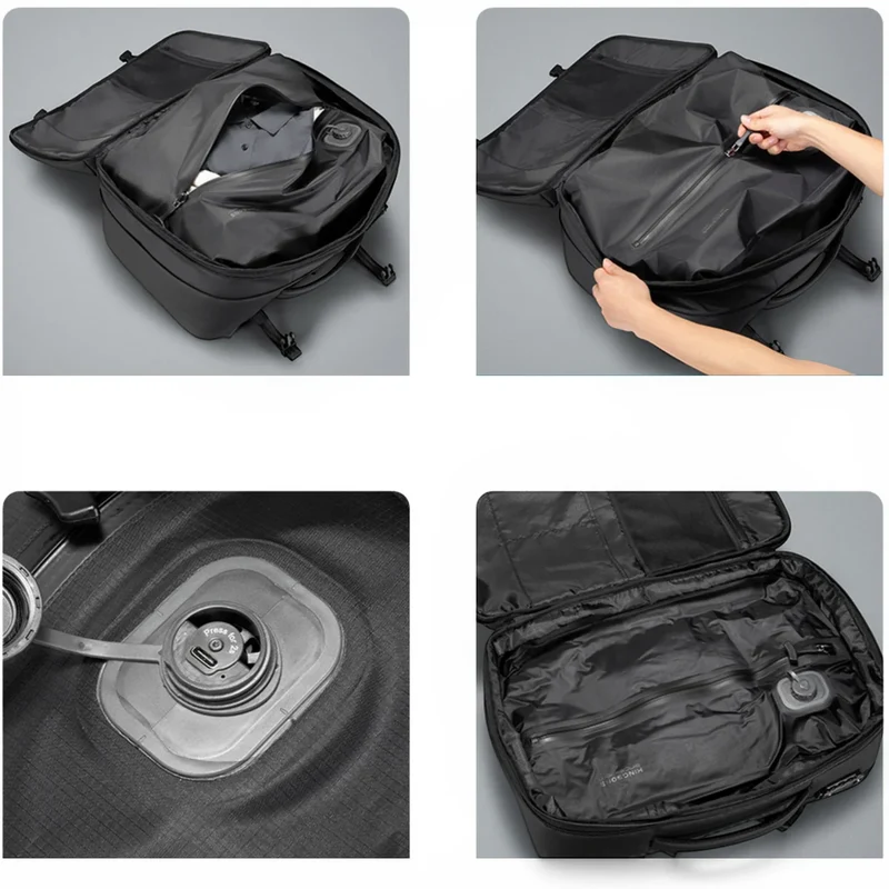 Sac à dos de voyage antivol à compression sous vide - Kings travel pack