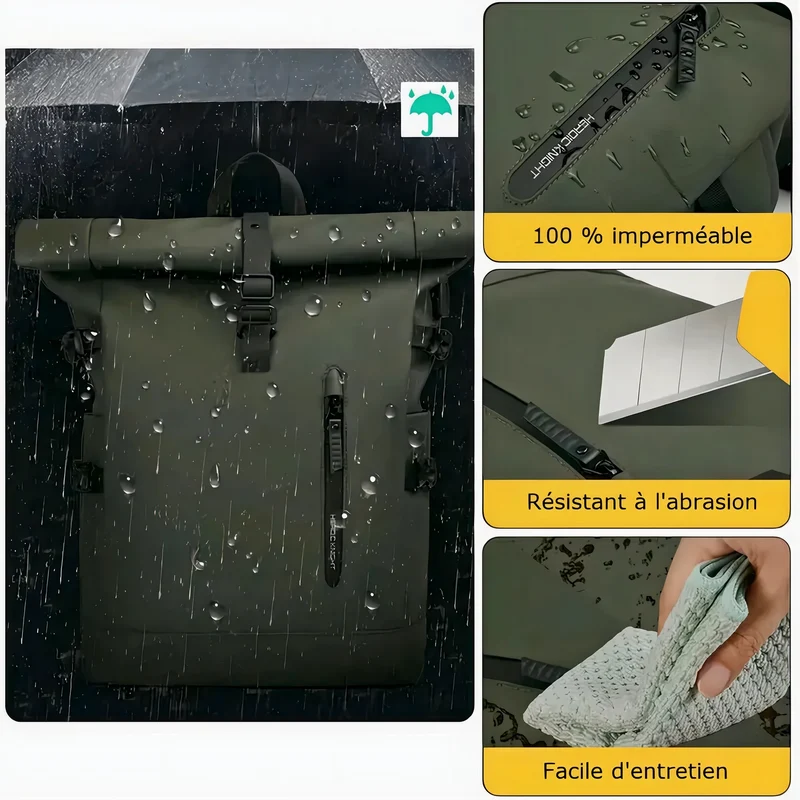 Sac à dos roll top imperméable