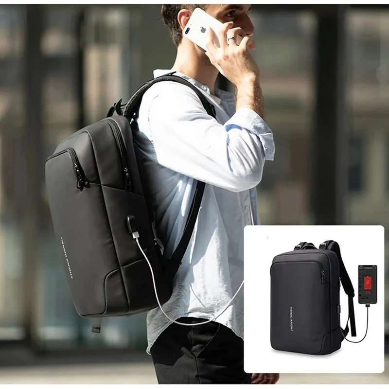 Sac à dos noir élégant pour ordinateur