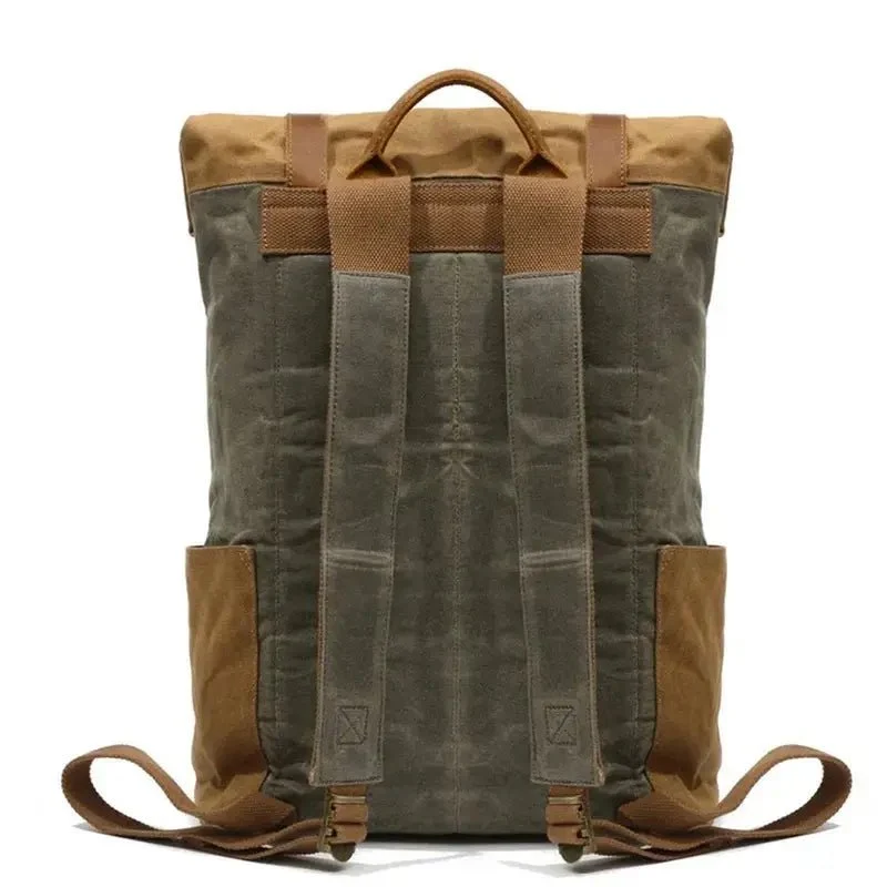 Sac à dos roll top vintage