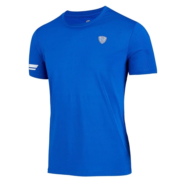 Sport Men T-shirt O Neck Short Sleeve Quick Dry Tee Tops Tights Apparel Gym Fitness Running Sportswear Outdoor Jogging Clothes