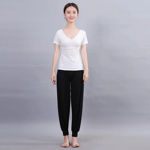 Women Running Jogging Gym Workout Clothing Fitness Training Yoga Sport T-shirt + Pants Suit Dance Racing Apparel Yoga