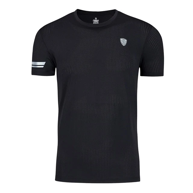 Men T-shirt O Neck Short Sleeve Quick Dry Tee Tops Tights Apparel Outdoor Gym Fitness Cycling Hiking Running Men's Sportswear