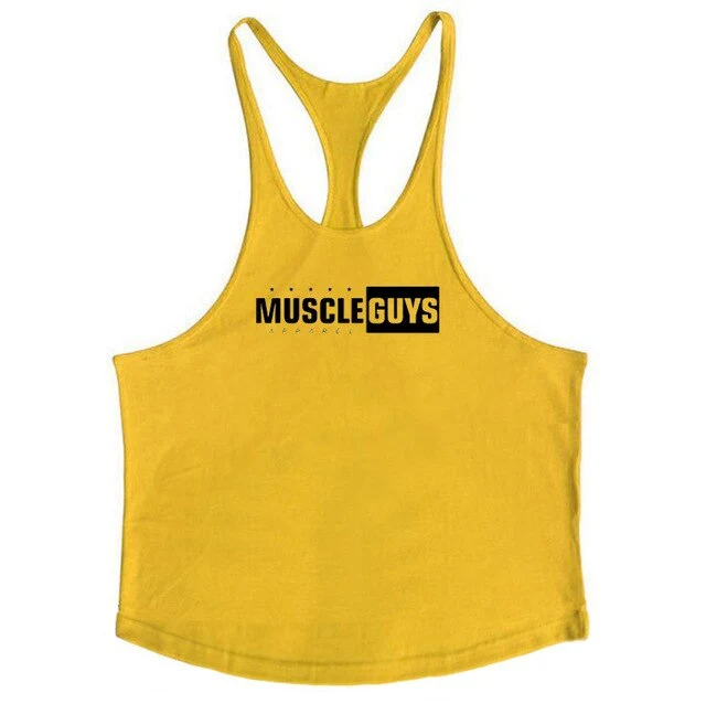 Muscle guys apparel bodybuilding Clothing tank tops fitness tank mens gyms vest cotton sleeveless shirt regatas masculino