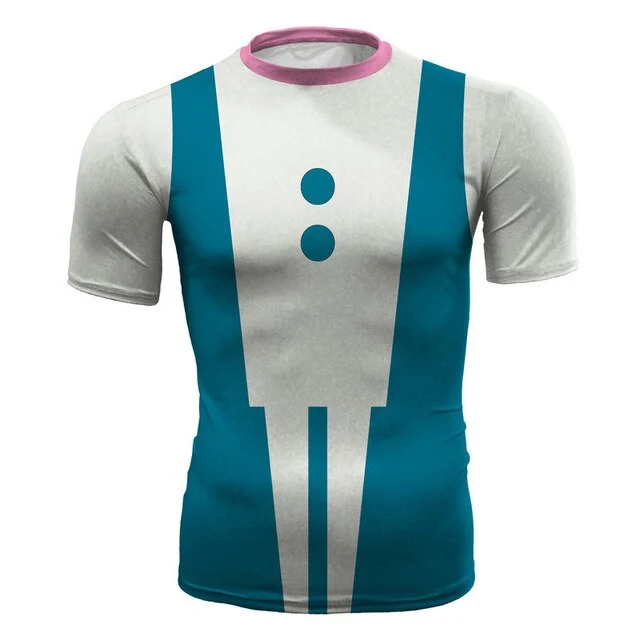 3D Printed Sports Apparel My Hero Academy Tights Running Shirt Men Tshirt Compression Shirts Gym T-shirt Fitness Sport Shirt Men
