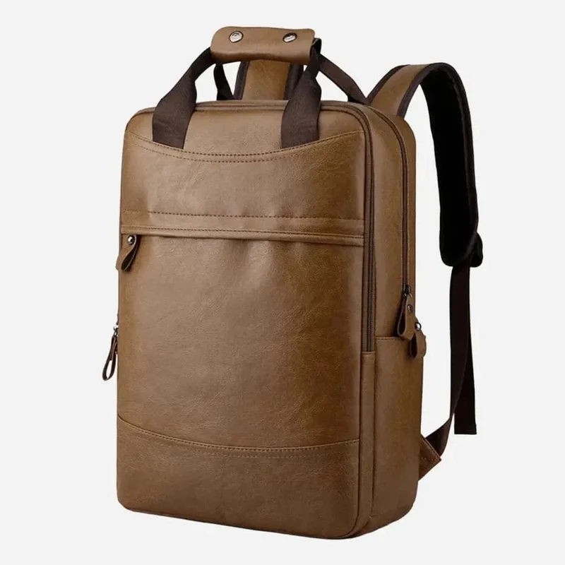 Sac à dos voyage cuir marron
