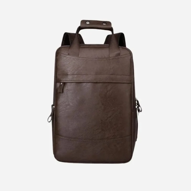 Sac à dos voyage cuir marron