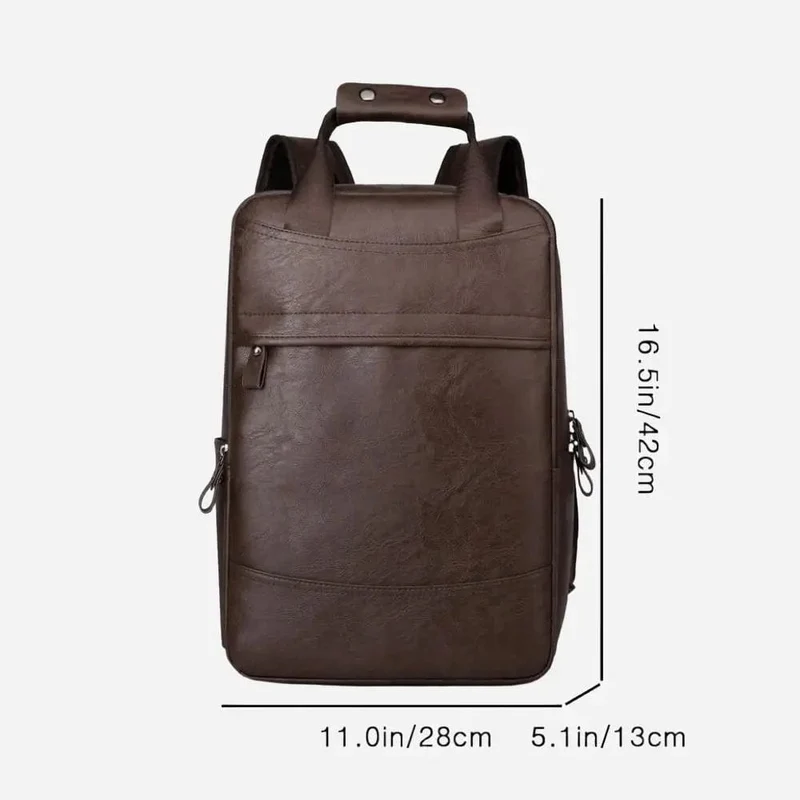 Sac à dos voyage cuir marron