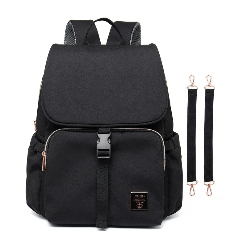 Sac à dos à langer noir