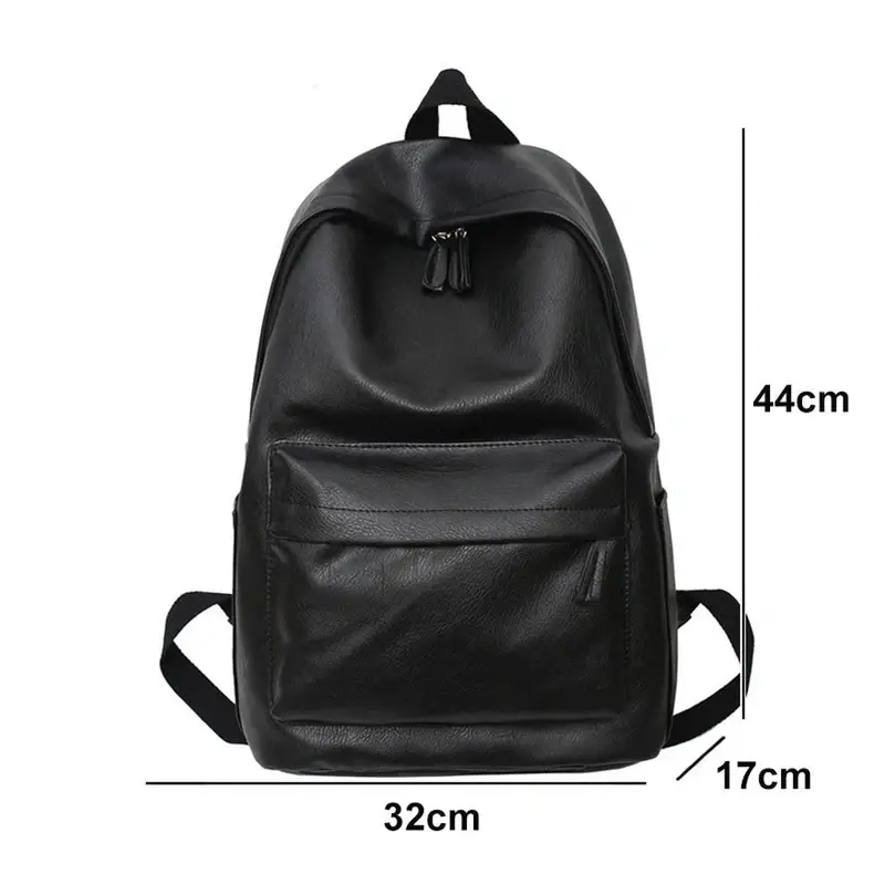 Sac à dos ville satiné noir - Jules