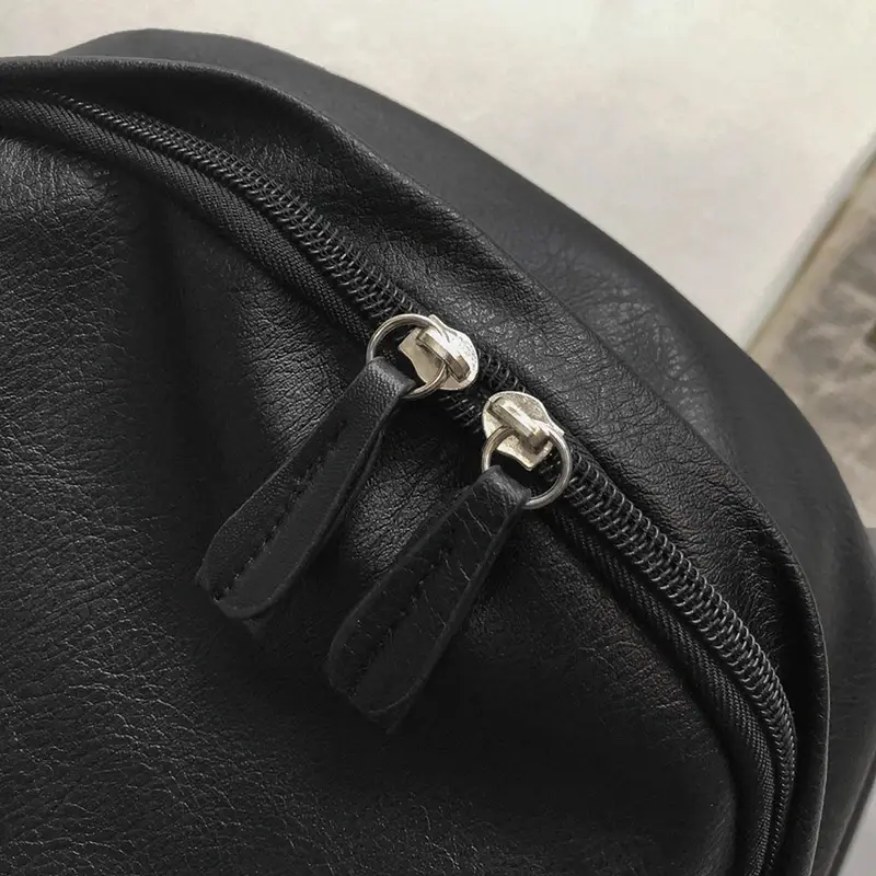 Sac à dos ville satiné noir - Jules