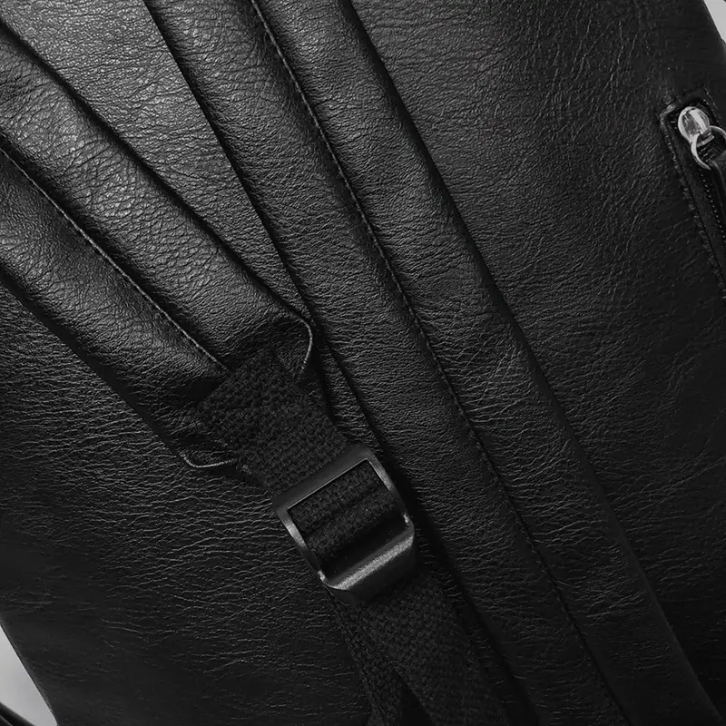Sac à dos ville satiné noir - Jules