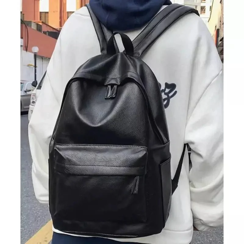 Sac à dos ville satiné noir - Jules