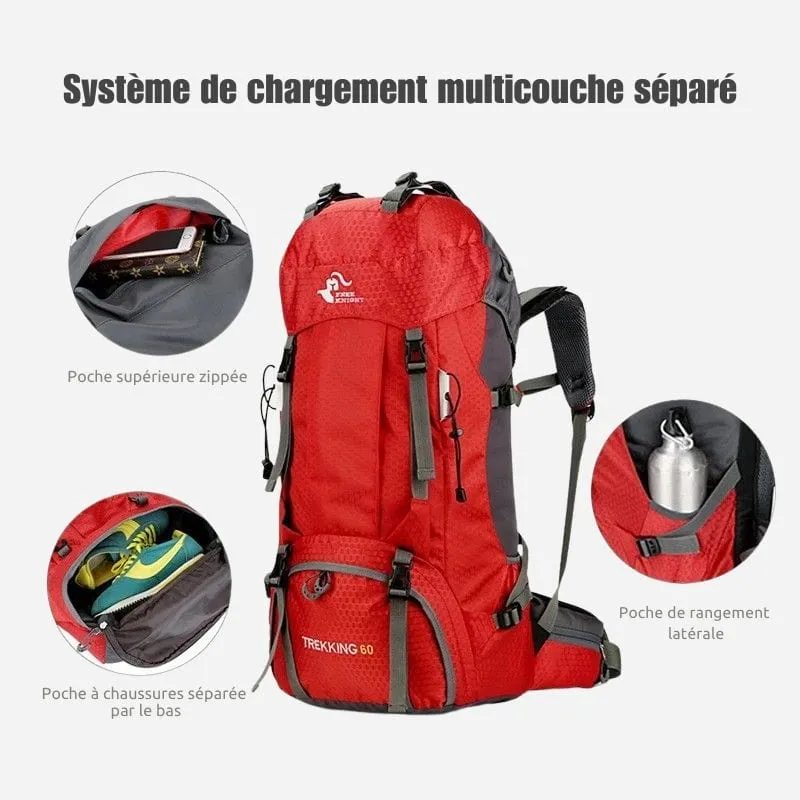 Sac à dos de voyage femme 60 litres