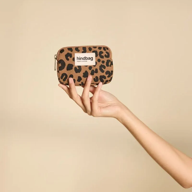 Porte-monnaie compact Lili coton bio - Hindbag