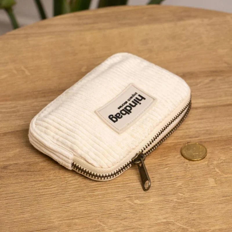 Porte-monnaie compact Lili coton bio - Hindbag