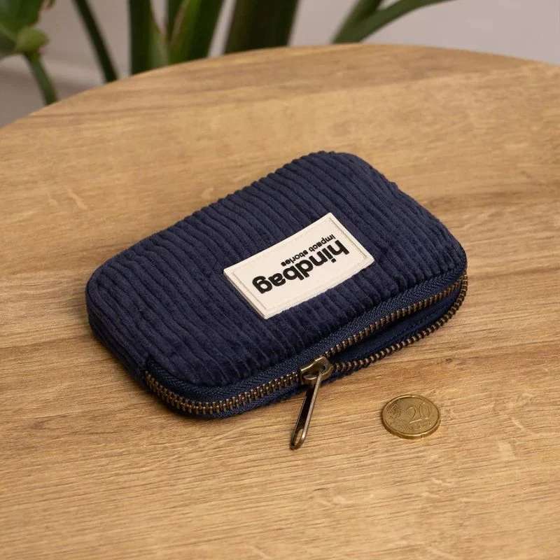 Porte-monnaie compact Lili coton bio - Hindbag