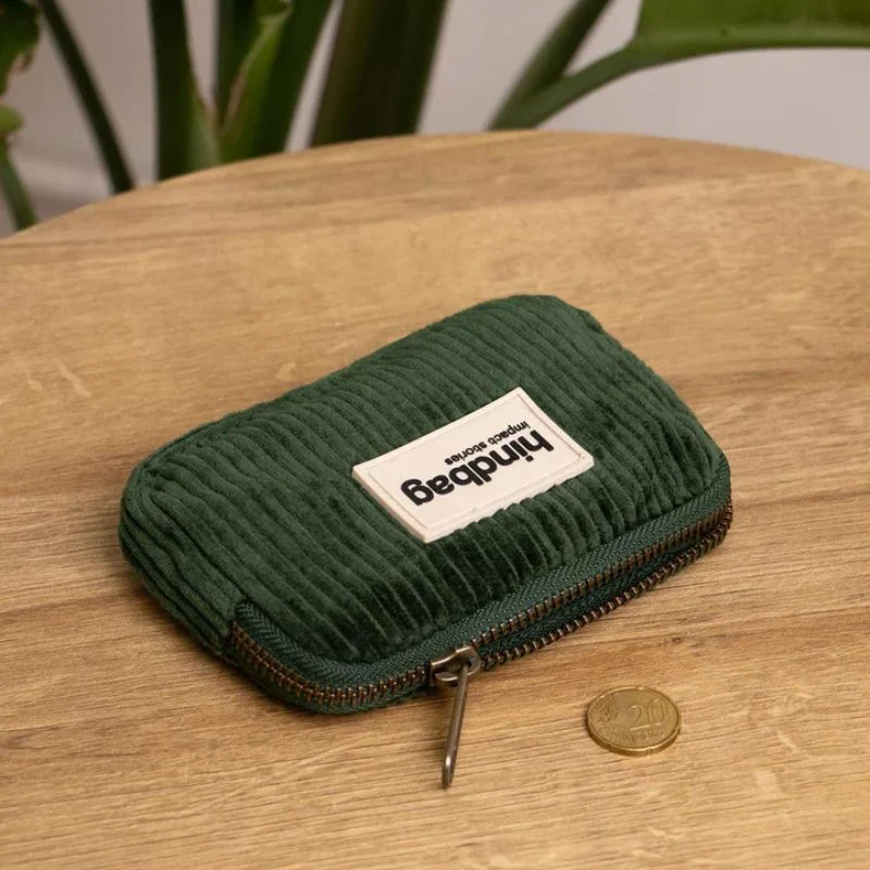 Porte-monnaie compact Lili coton bio - Hindbag