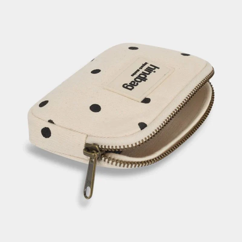 Porte-monnaie compact Lili coton bio - Hindbag