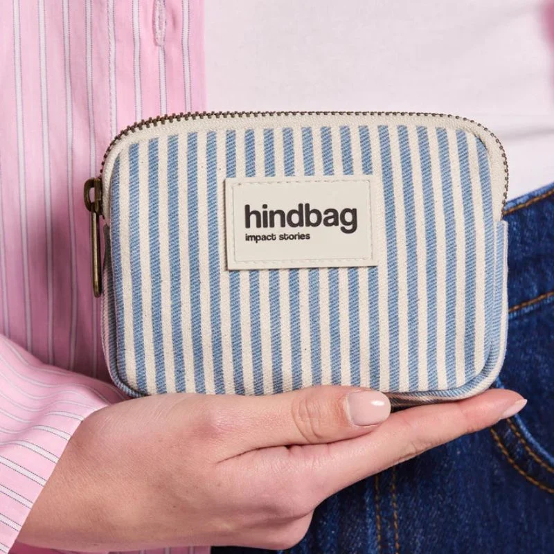 Porte-monnaie compact Lili coton bio - Hindbag