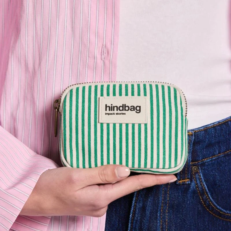 Porte-monnaie compact Lili coton bio - Hindbag