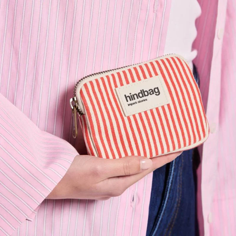 Porte-monnaie compact Lili coton bio - Hindbag
