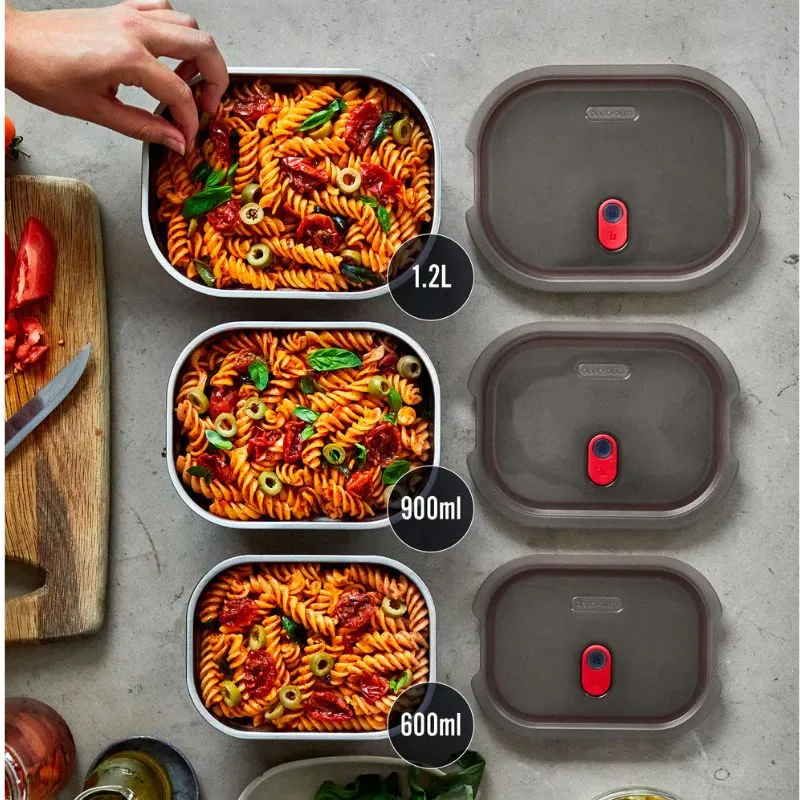 Lunch Box inox étanche micro-ondes 600 ml / 900 ml / 1.2 L - Black & Blum