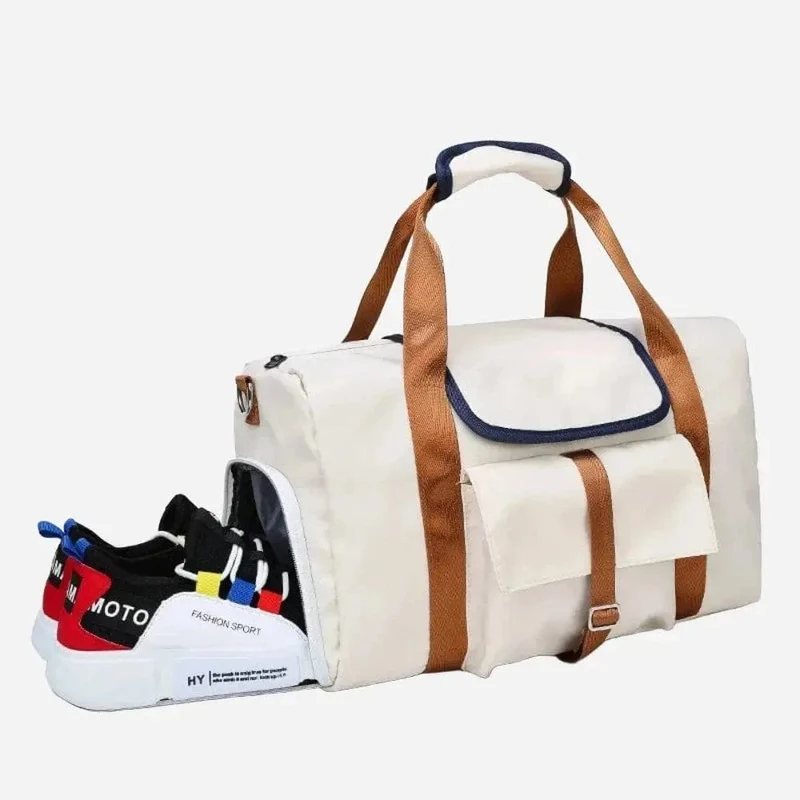 Sac de voyage femme beige
