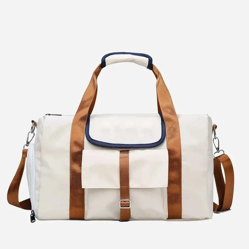 Sac de voyage femme beige