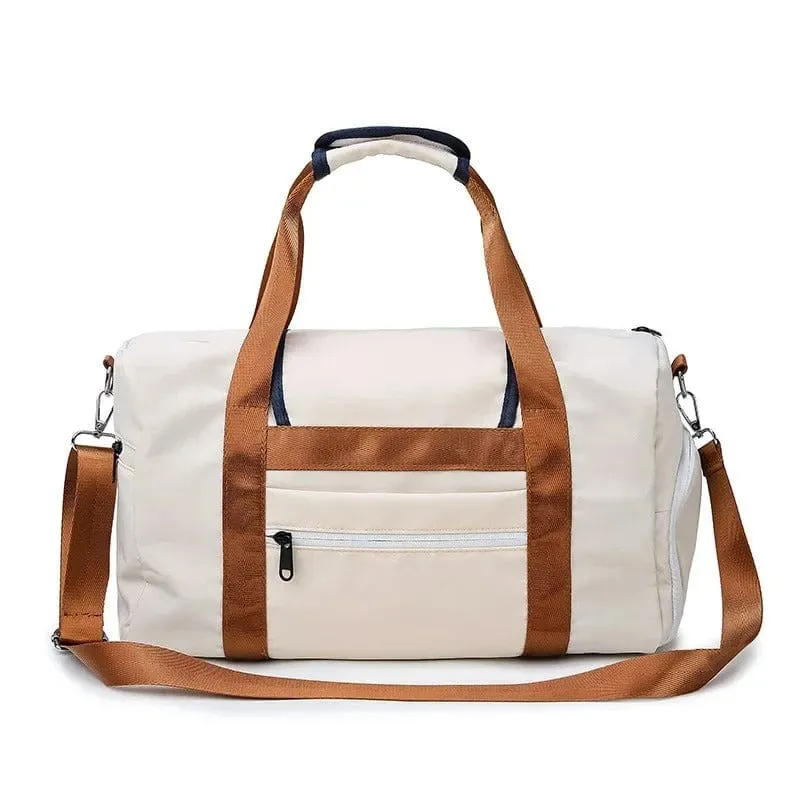 Sac de voyage femme beige