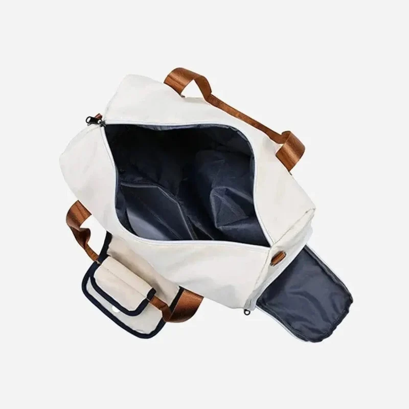 Sac de voyage femme beige