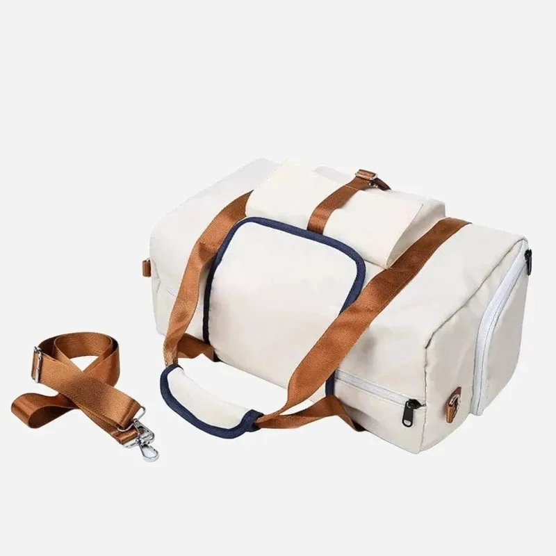 Sac de voyage femme beige