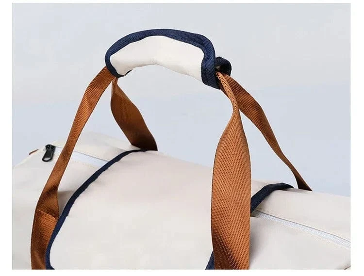 Sac de voyage femme beige