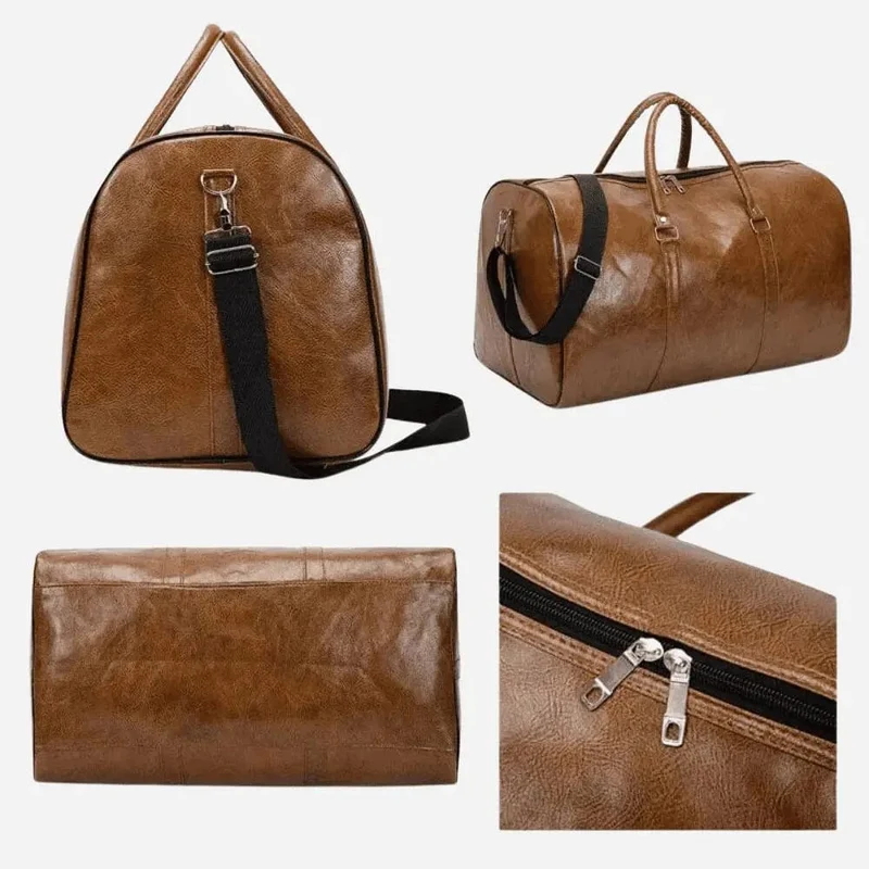 Sac de voyage cuir marron femme