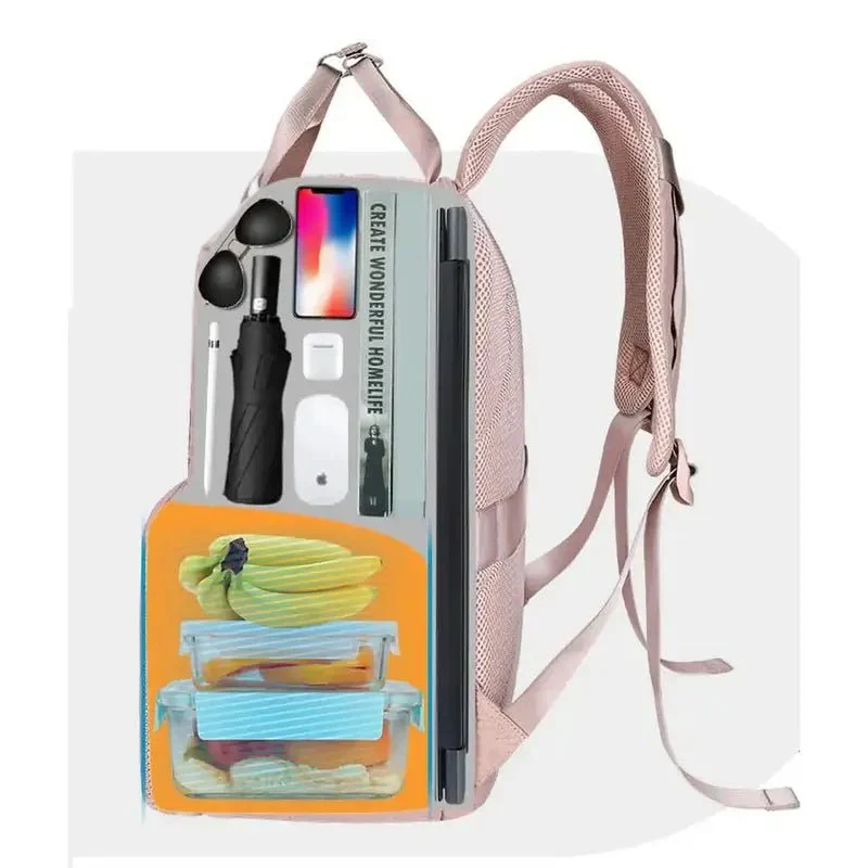 Sac à dos à langer avec compartiment isotherme