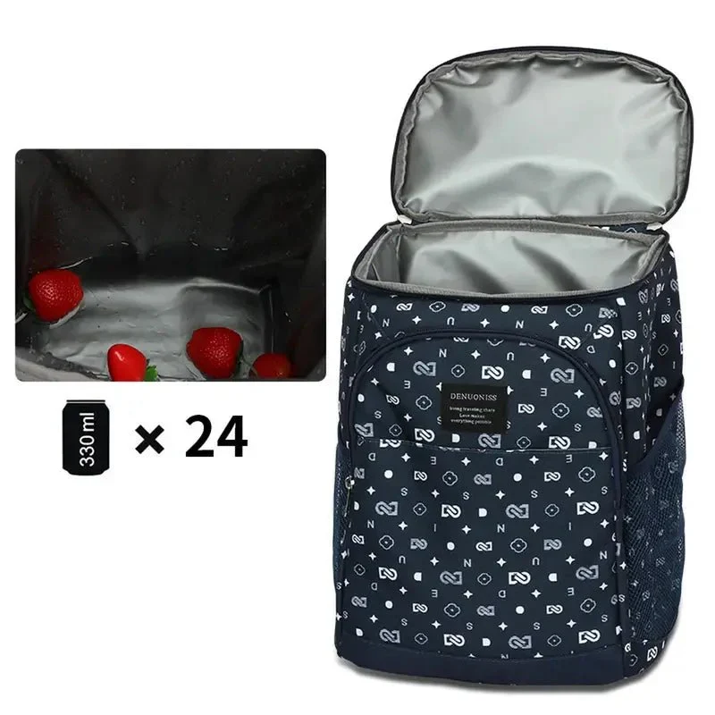 Sac à dos bleu isotherme repas - 25L