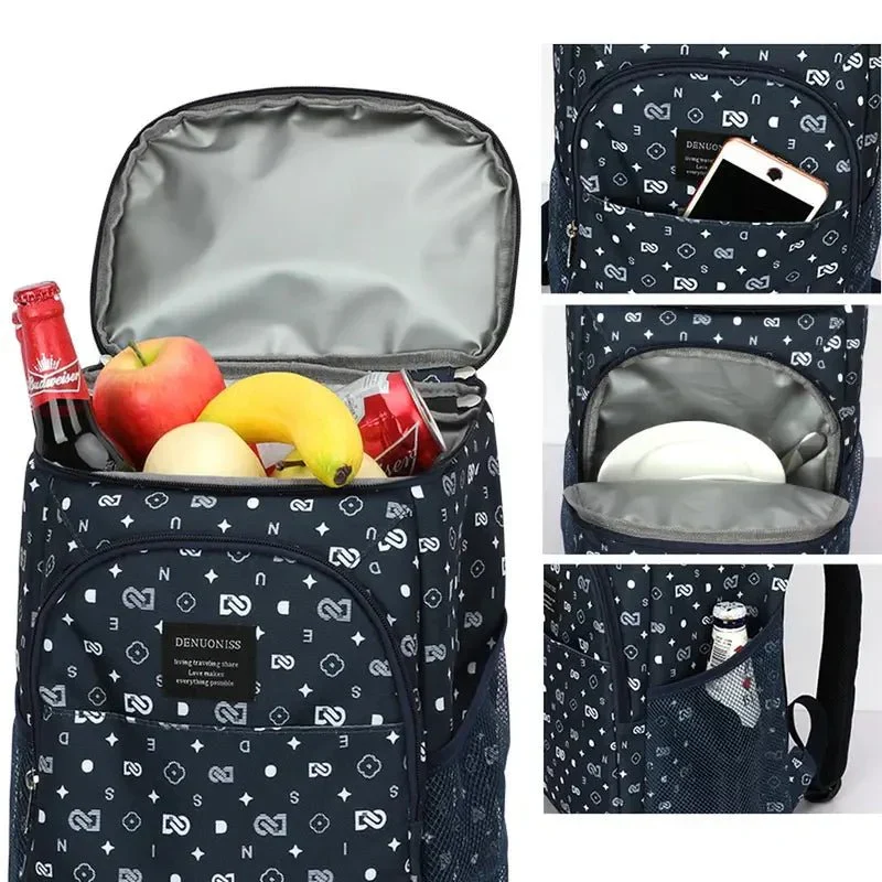 Sac à dos bleu isotherme repas - 25L