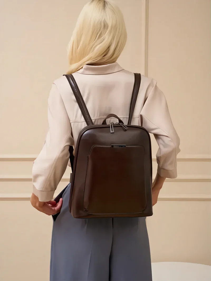 Sac à dos femme ciré brillant - Colette