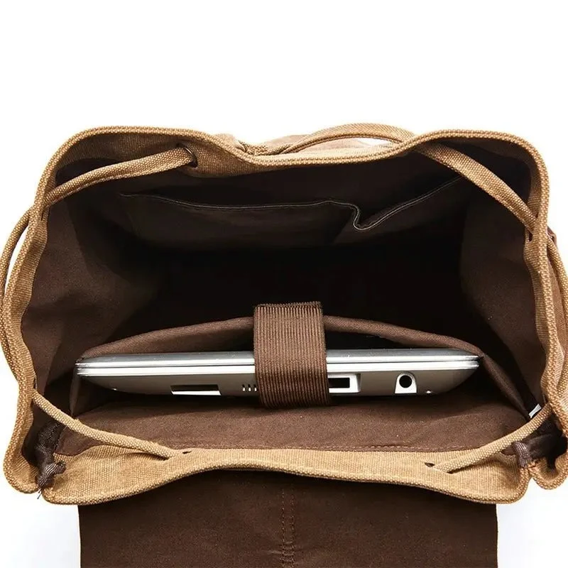 Sac à dos vintage homme en toile
