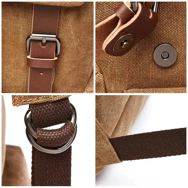 Sac à dos vintage homme en toile