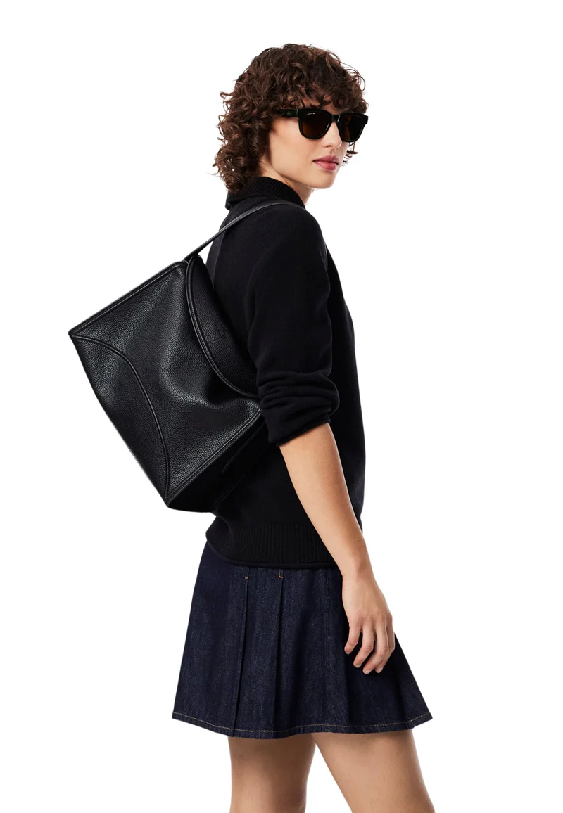 Lacoste Sac bandoulière Everyday Club à rabat Noir