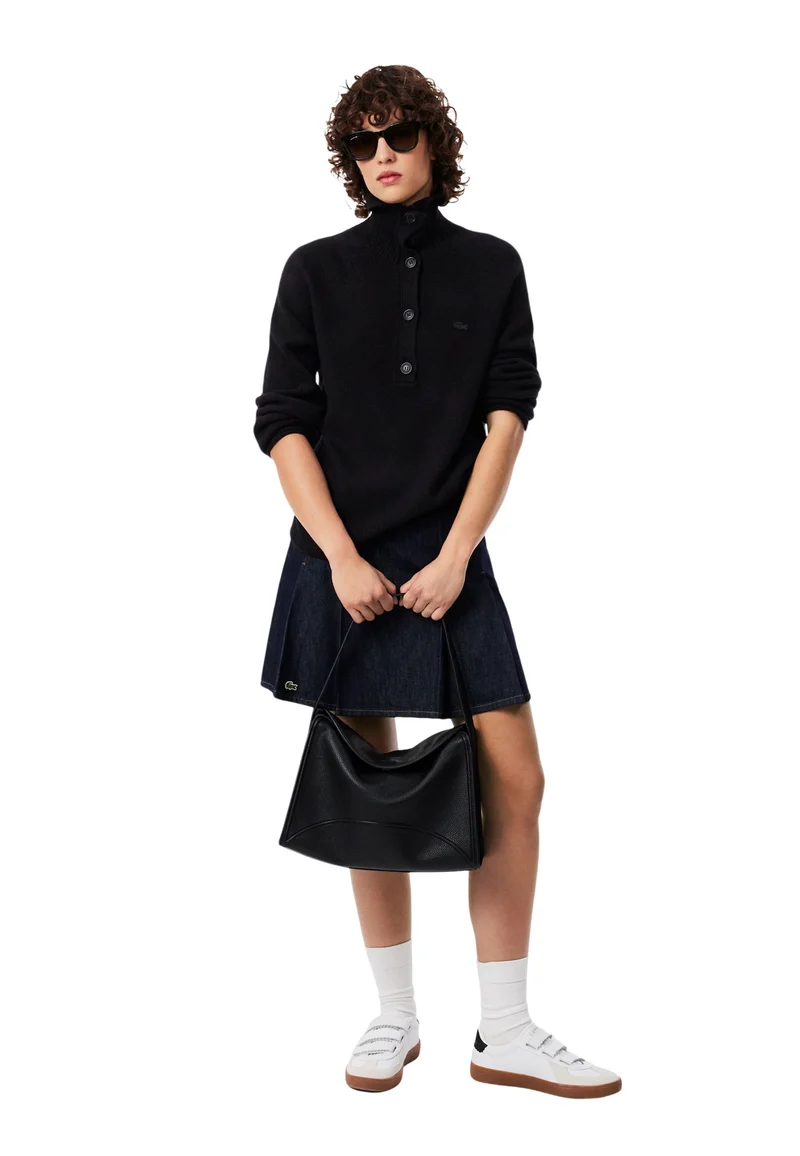 Lacoste Sac bandoulière Everyday Club à rabat Noir
