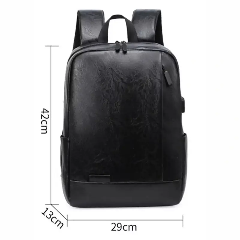 Sac à dos ordinateur veiné noir - Bastien