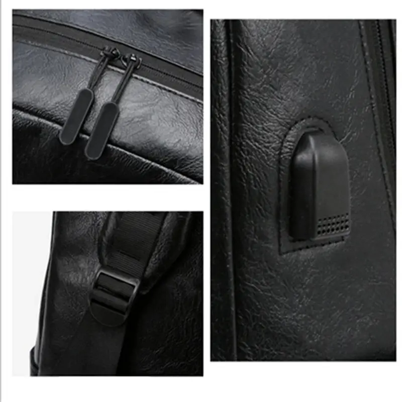 Sac à dos ordinateur veiné noir - Bastien
