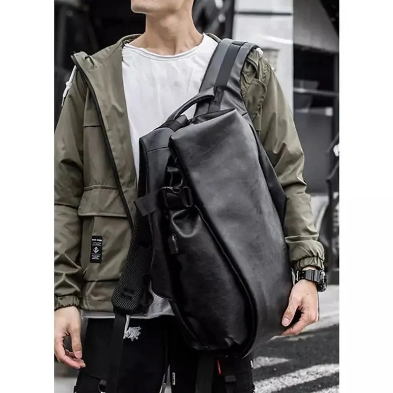 Sac à dos enveloppant patiné - Ulysse