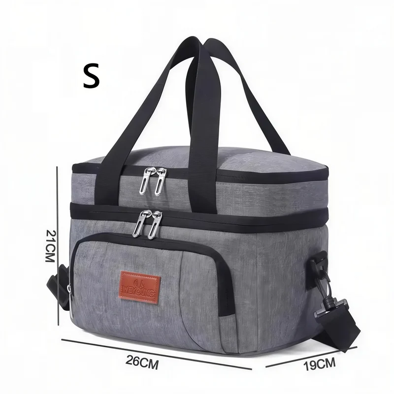 Sac à bandoulière isotherme 15L double compartiment