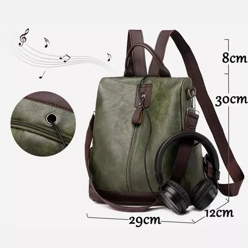 Sac à dos femme tendance veiné mat - Églantine